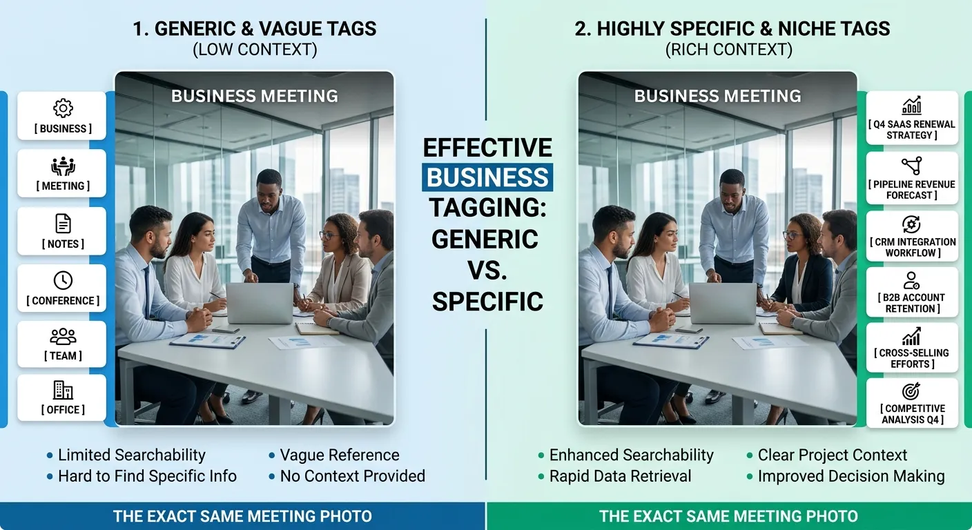 Comparing two sets of microstock image tags for A/B testing