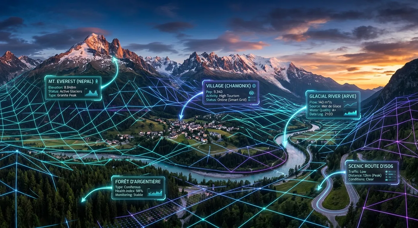 Artificial intelligence scanning a photograph to generate microstock metadata